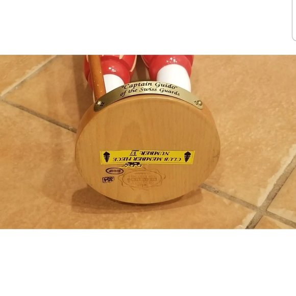 BOX GERMAN STEINBACH WOOD COLLECTORS CLUB CAPTAIN GUIDO SWISS GUARD NUTCRACKER - Picture 10 of 15